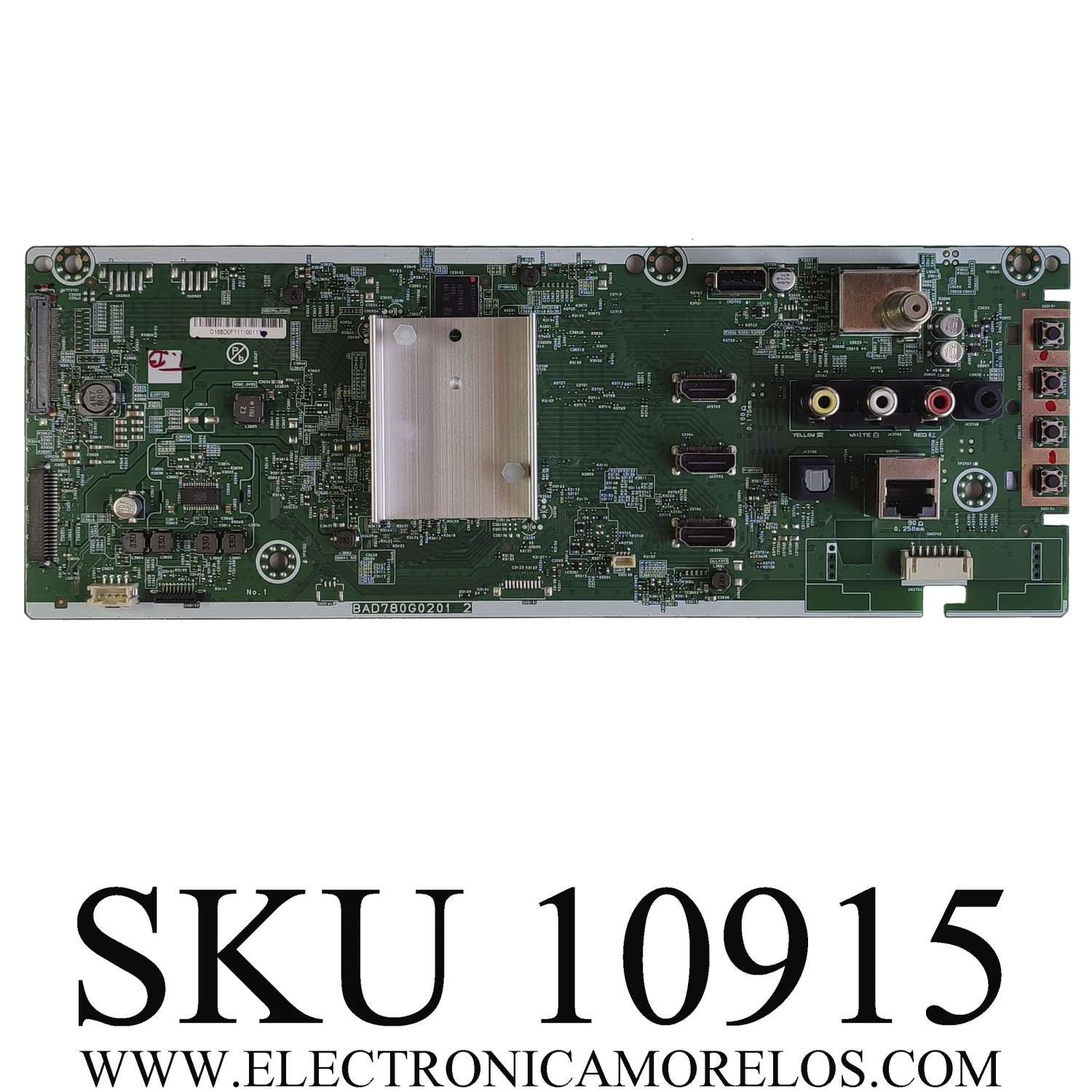 MAIN PARA TV PHILIPS / NUMERO DE PARTE D188D0F / BAD780G0201 2 / D188D0F111100111 / MODELO 65PFL5766/F7	